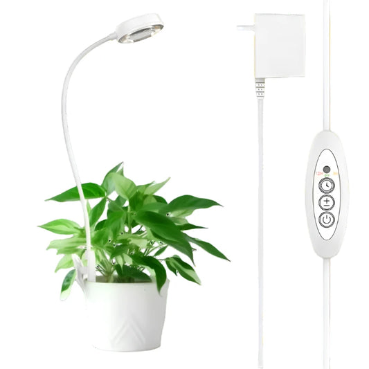 Sansi 10W Pot Clip-on LED Vekstlys m/ timer - Plantejakteren